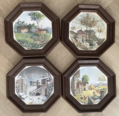 Vintage wandbild bilder 4er - vintage,