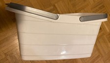 Wäschekorb mit Griff, grau