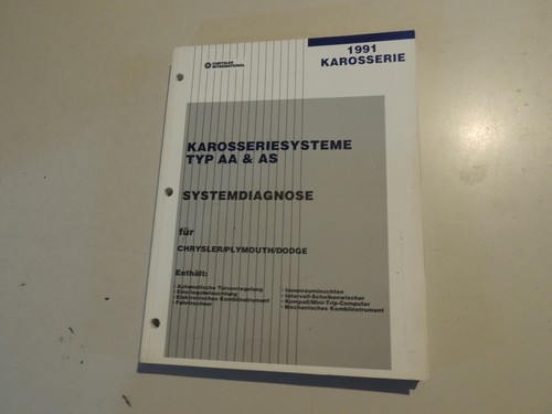 1991 werkstatthandbuch - 1991,