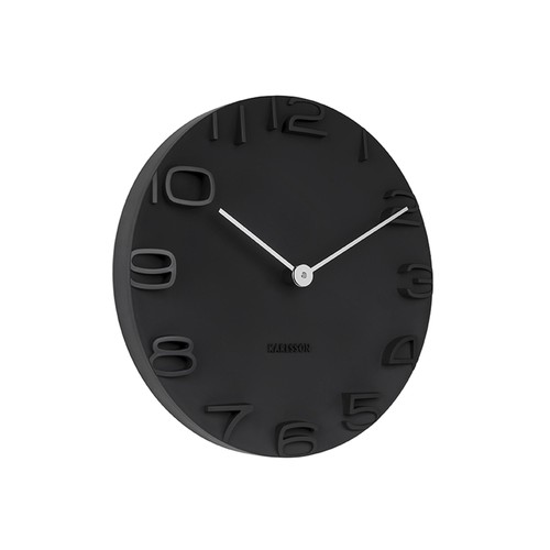 Wanduhr the edge schwarz - on,