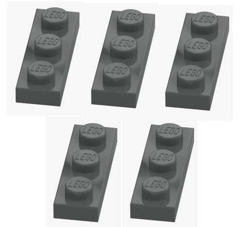 Lego platte 1x3 hellgrau - platte,