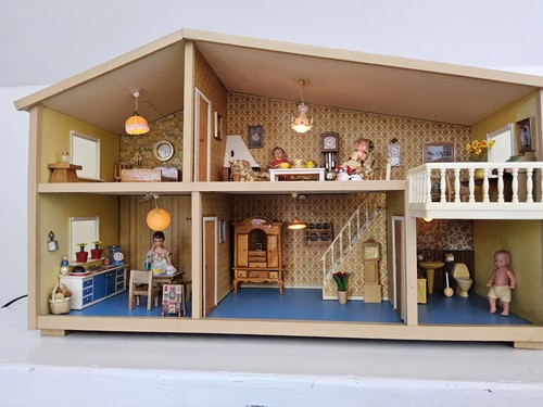 Altes seltenes puppenhaus - altes,,