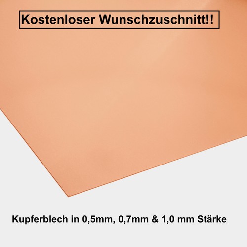 Kupferblech 0 7mm - 0,7mm, &