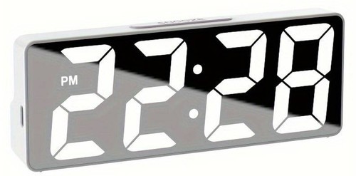 Digitale spiegeluhr mit - digitale,