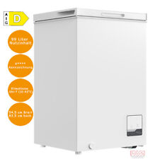 PKM Gefriertruhe 99 Liter Tiefkühltruhe Kühltruhe EEK: D  Eistruhe weiß