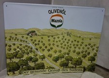 Repro Blechschild Mazola Olivenöl