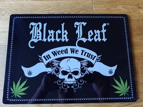 Black leaf weed - black, "in