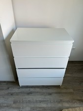 IKEA Malm Kommode 4 Schubladen Weiß Schlafzimmer Schrank