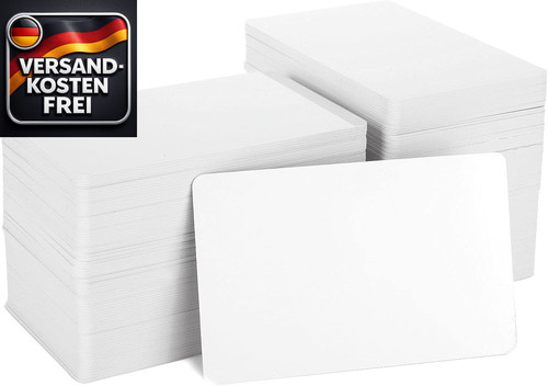 Pvc karten blanko set - pvc-karten,