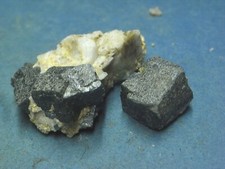 2 X Galenit Bleiglanz