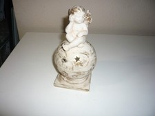 Engel auf Kugel Windlicht