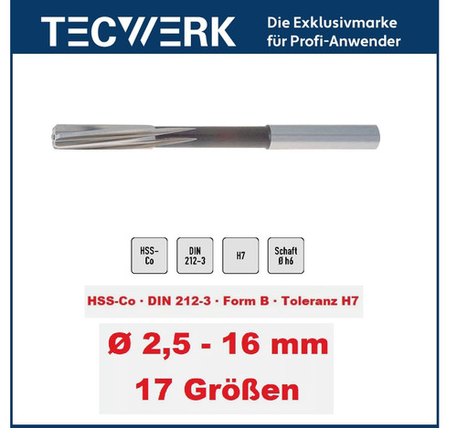 Tecwerk maschinenreibahle hss - tecwerk,