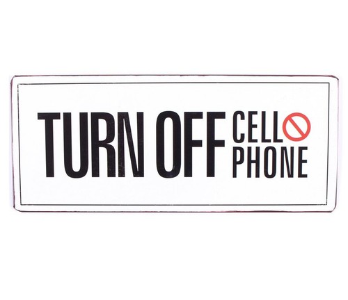 Blechschild turn off - -,