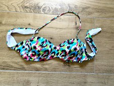 NEU Bikini Neckholder Push-up Top TEZENIS 75/80 B leopard weiss blau pink schwar