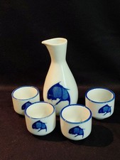 Blauer Koi Fisch Sake Set