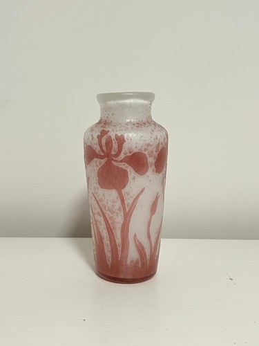 Signierte cameo glas vase - signierte,