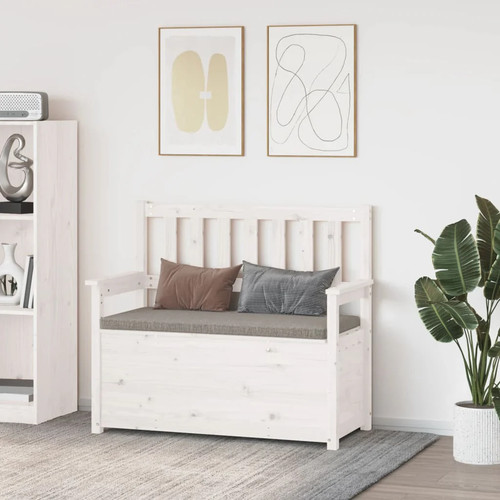Sitzbank weiß 112 5x51 5x96 - weiß, 112,5x51,5x96,5