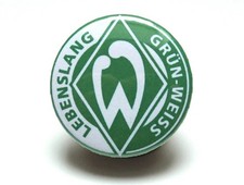 Button Werder Lebenslang Gr 37 mm Pin Anstecker Fußball Ultra Fan Bremen