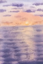 Malerei Aquarell Gemälde