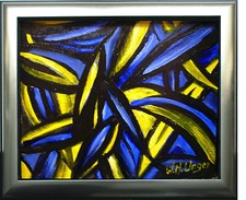 Blaues und gelbes Licht