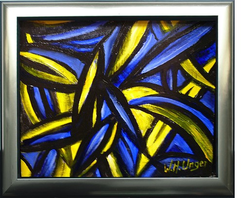 Blaues und gelbes licht - blaues,