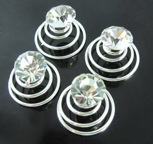 Curlies strass im 4er - "strass",