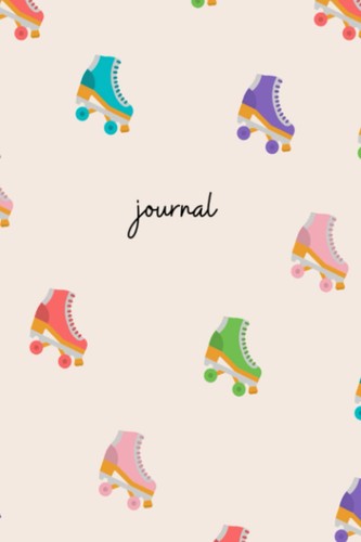 Roller skate journal notebook - roller,