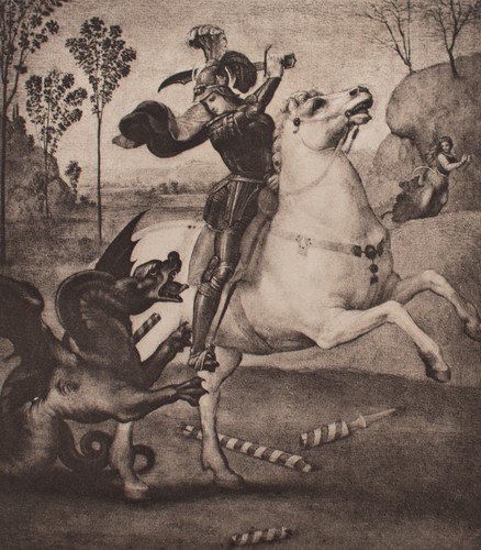 Heiliger georg drache lindwurm - heiliger,