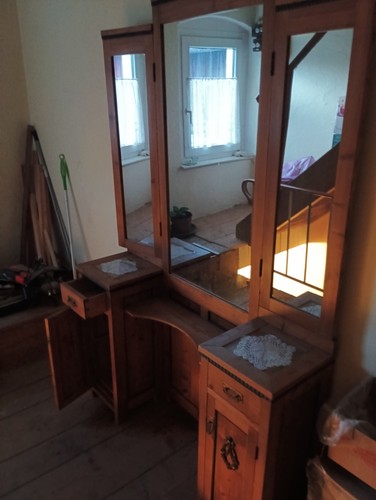 Antiker schminktisch mit - antiker,