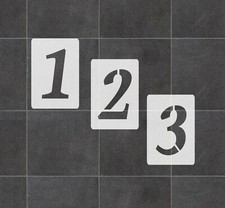 Zahlenschablone Ziffern Schablonen einzelne Zahlen 15cm hoch