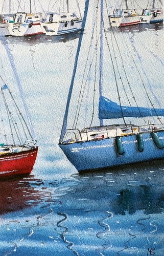 Blaue spiegelung original - blaue, –