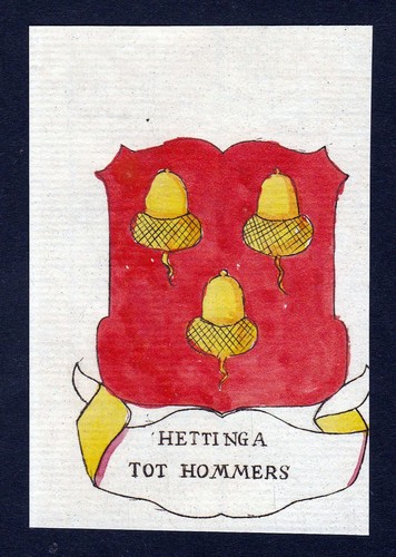1800 hettinga hommers wappen - hommers,