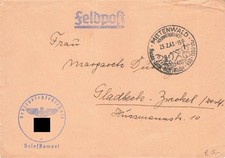 138931) Musik Geige, Werbestempel Mittenwald auf Feldpost 1943