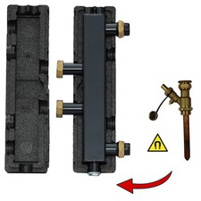 Hydraulische Weiche mit integriertem Schlammabscheider  DN25 bis 4,0 m³/h