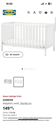 Ikea sundvik 70x140 - sundvik,