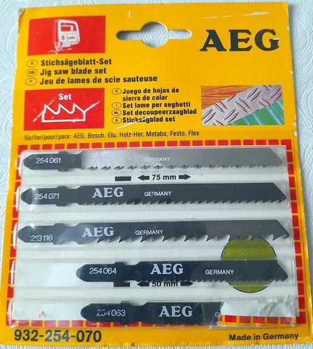 Aeg stichsägeblatt set - stichsägeblatt,