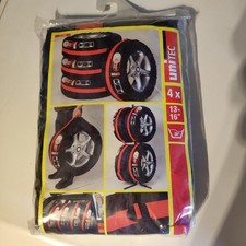 Unitec Reifentaschen-Set 4 Stück Einlagerung Schutzhülle  13 - 16" Abdeckung