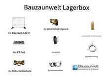 Bauzaun Lagerbox 10 m² für