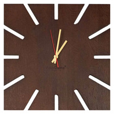 Wanduhr groß Holz SUN