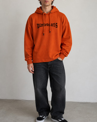 Wasted paris orange oversized - paris,
