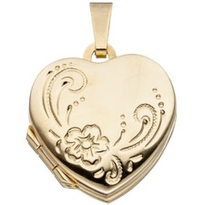 Locket Heart with Flowers