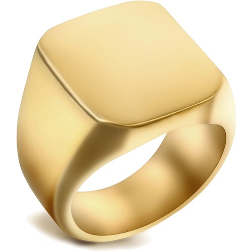 Herren ring edelstahl gold - herren,