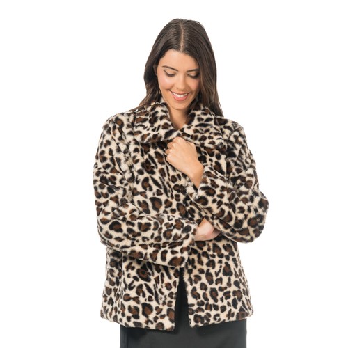 Plüsch jacke leopard - plüsch-jacke,
