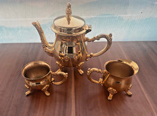 Antike Metall Teekanne  edles