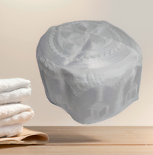 Islamische Gebetsmütze Muslim Topi Mütze für Gottesdienst Kopfbedeckung Stickerei weiß
