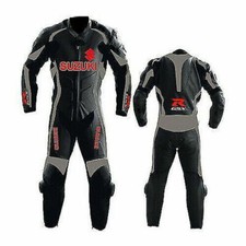 Suzuki GSXR Herren Motorrad Lederkombi Jacke Hose Racer Rüstungsschutz