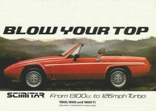 Reliant scimitar ss1 1986 1987 - scimitar, 1986-1987