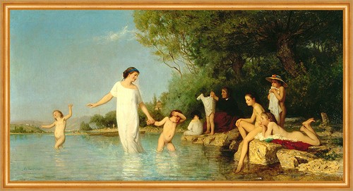 Die badenden albert anker 1865 - die,