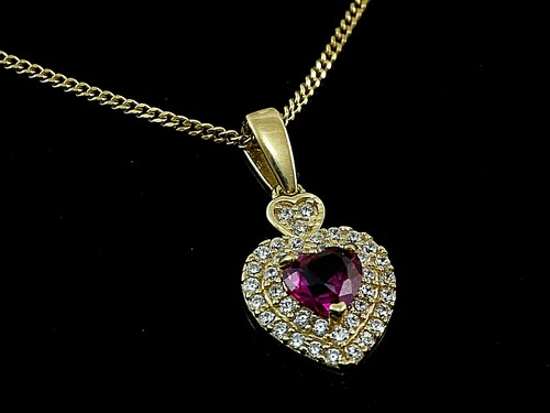 333 goldkette mit herz - 333,
