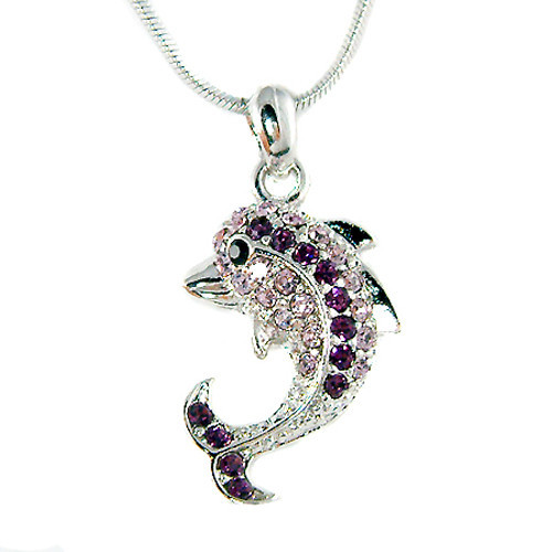 Lila delphin mit swarovski - delphin,